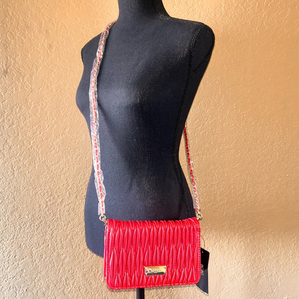 NWT BCBG Red crossbody purse